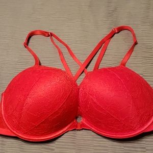 Victoria's Secret Very Sexy RED lace back bra